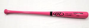 Jim Thome Autographed Rawlings Pink Bat Indians Phillies White Sox Twins W/ Happy Mothers Day Beckett Witnessed-Powers Sports Memorabilia