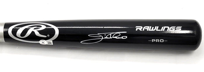 Jim Thome Signed Rawlings Black Bat Indians Phillies White Sox Twins - Beckett-Powers Sports Memorabilia