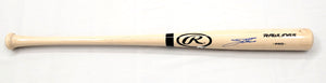 Jim Thome Autographed Rawlings Tan Bat Indians Phillies White Sox Twins Beckett Witnessed Blue-Powers Sports Memorabilia