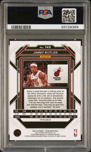 Jimmy Butler 2022 Panini Prizm Red Ice Basketball Card #149 Graded PSA 10-Powers Sports Memorabilia