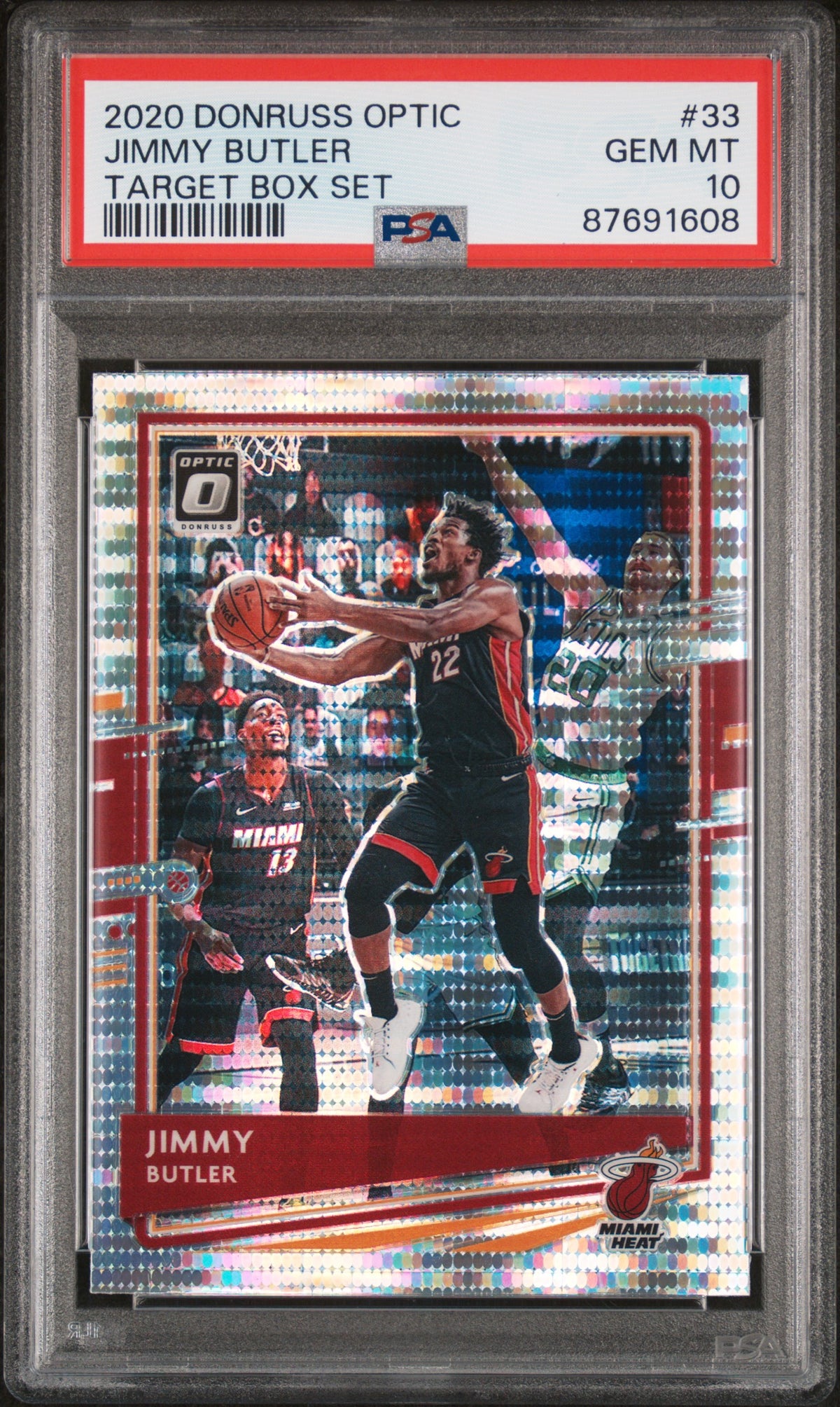 Jimmy Butler 2020 Panini Donruss Optic Target Box Set Card #33 Graded PSA 10-Powers Sports Memorabilia