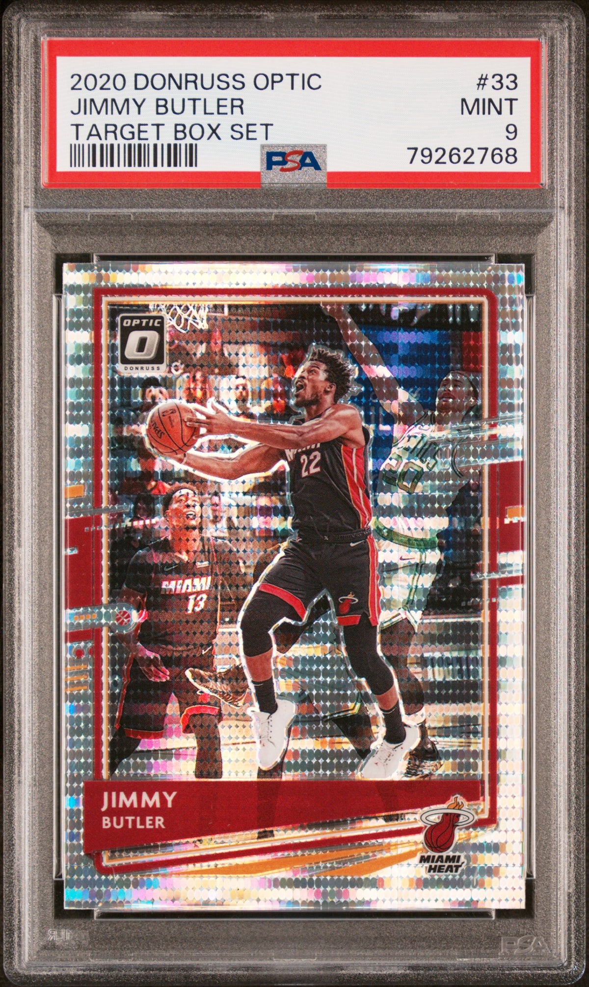 Jimmy Butler 2020 Panini Donruss Optic Target Box Set Card #33 Graded PSA 9-Powers Sports Memorabilia