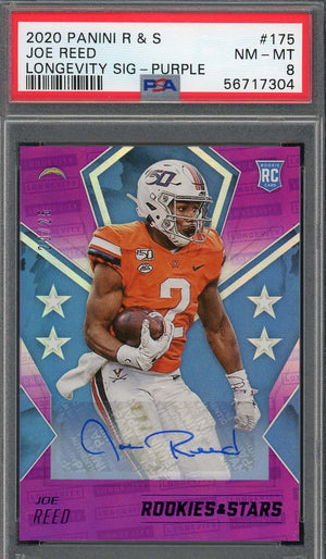 Joe Reed 2020 Panini Rookies & Stars Autographed Card #176 Graded PSA 8 /25-Powers Sports Memorabilia