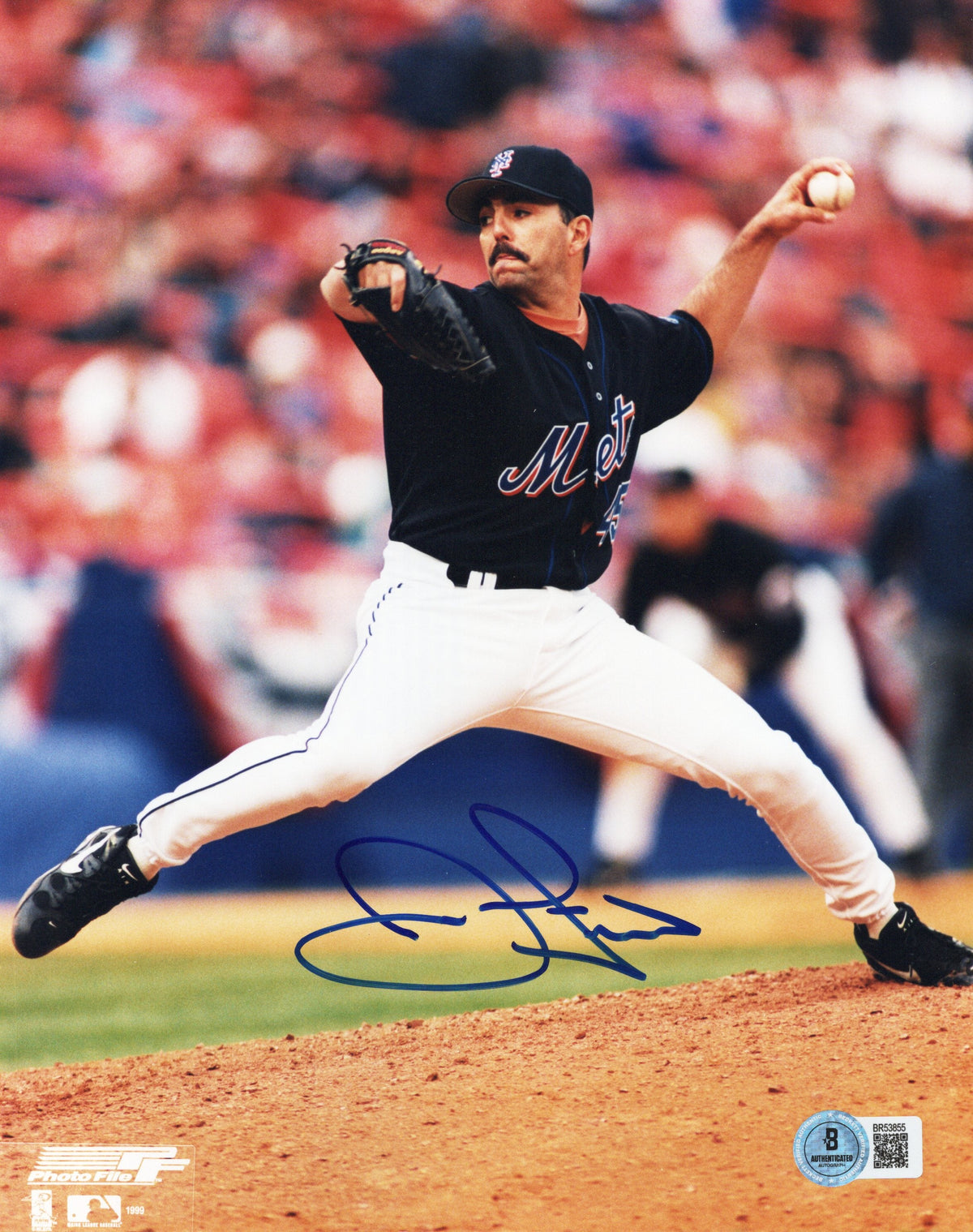 John Franco Signed New York Mets 8x10 Photo - Beckett Authenticated-Powers Sports Memorabilia
