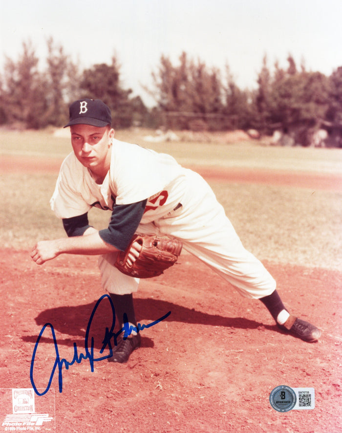 Johnny Podres Signed Brooklyn Dodgers 8x10 Photo Beckett Authenticated #2-Powers Sports Memorabilia