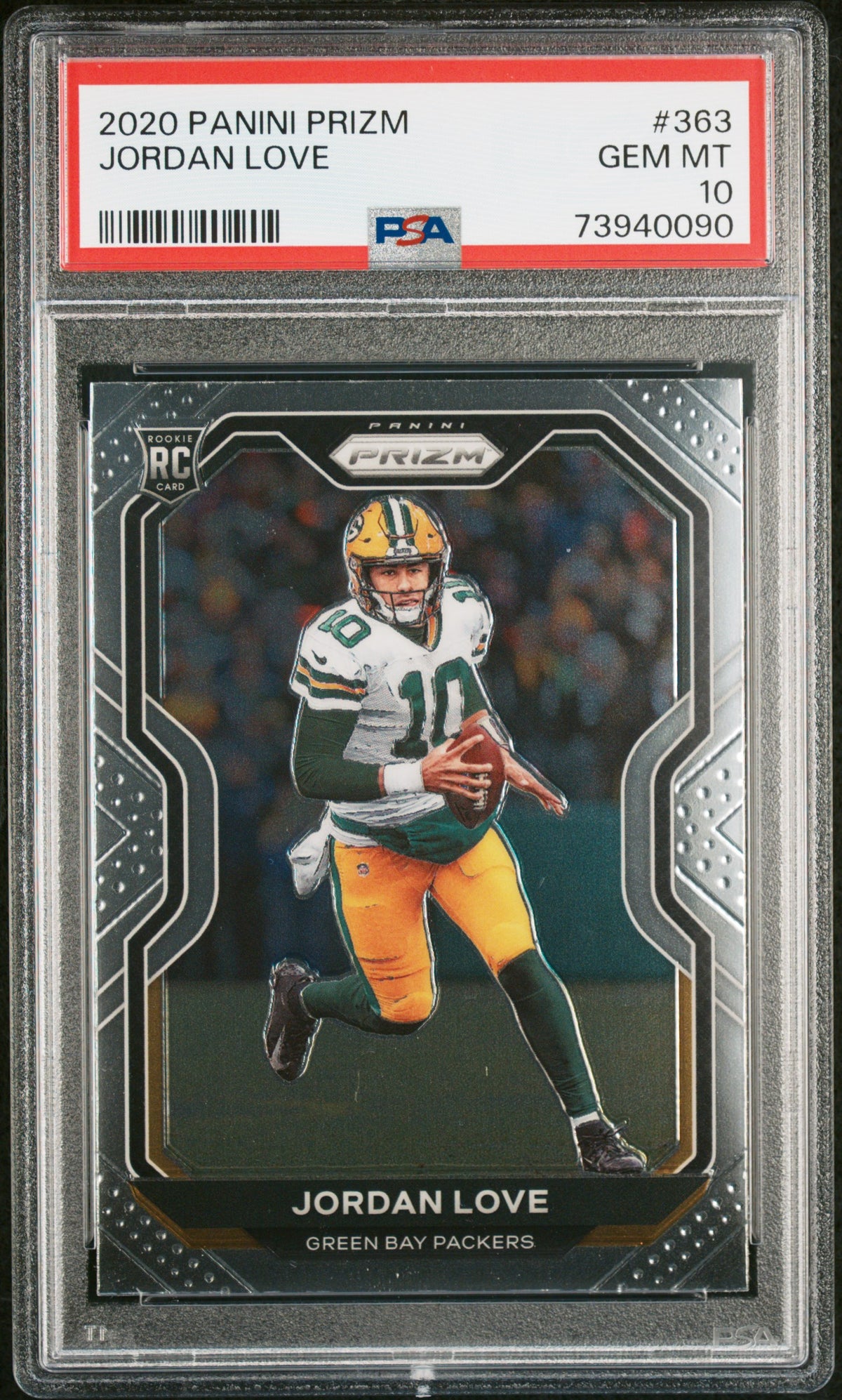 Jordan Love 2020 Panini Prizm Football Rookie Card #363 Graded PSA 10-Powers Sports Memorabilia