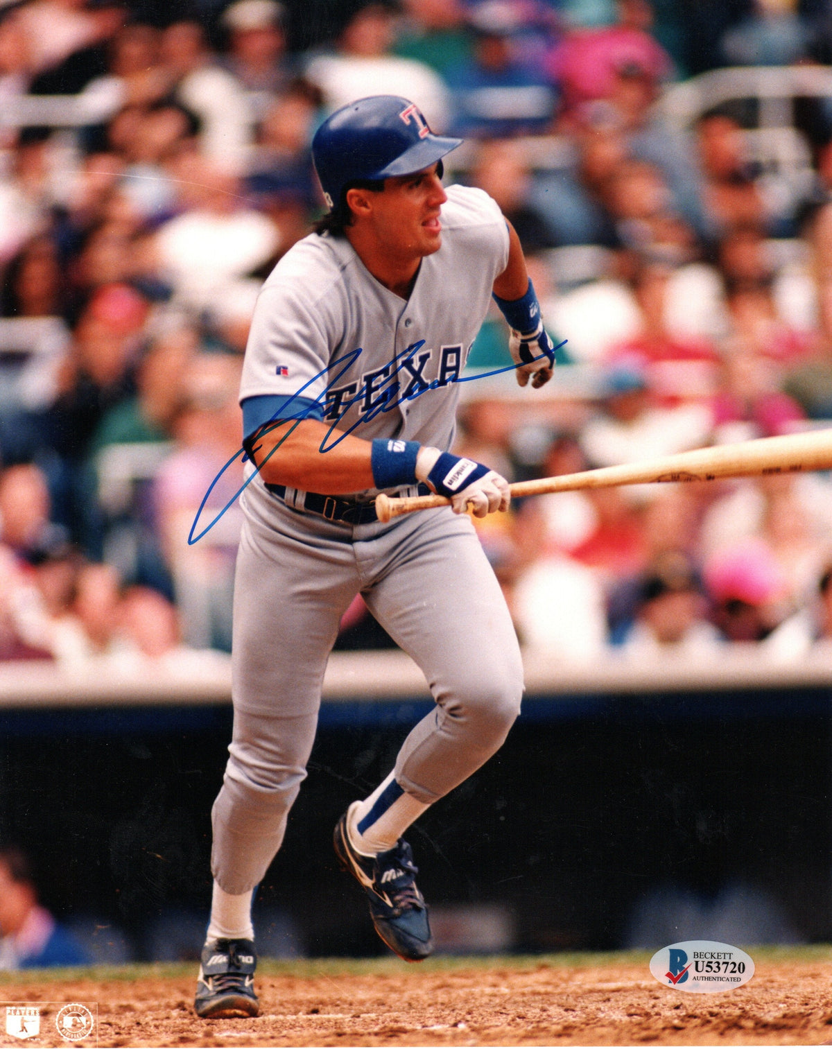 Jose Canseco Autographed Texas Rangers 8x10 Photo Beckett Authenticated #3-Powers Sports Memorabilia