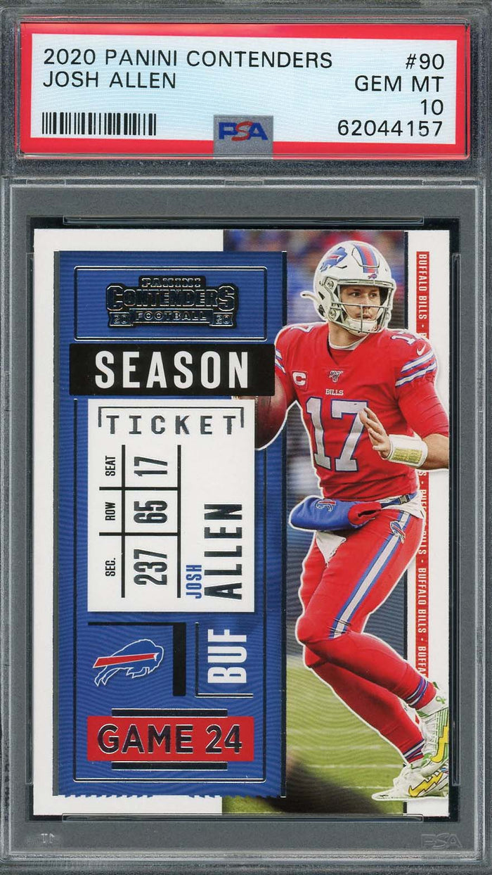 Josh Allen 2020 Panini Contenders Football Card #90 Graded PSA 10-Powers Sports Memorabilia