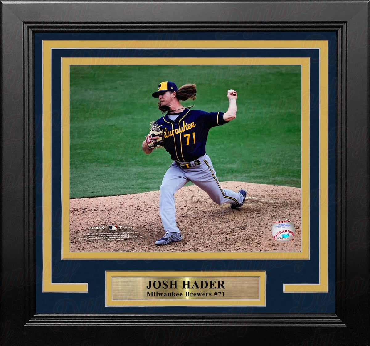 Josh Hader in Action Milwaukee Brewers 8" x 10" Framed Baseball Display Photo-Powers Sports Memorabilia