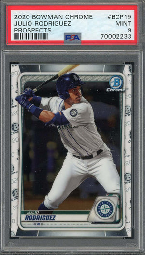 Julio Rodriguez 2020 Bowman Chrome Prospects Rookie Card #BCP19 PSA 9-Powers Sports Memorabilia