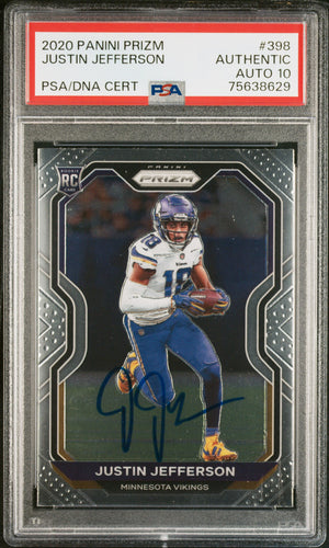Justin Jefferson Autograph Signing - Rookie Card-Powers Sports Memorabilia