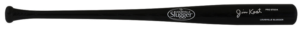 Jim Kaat Autographed Louisville Slugger Pro Stock Black Baseball Bat-Powers Sports Memorabilia