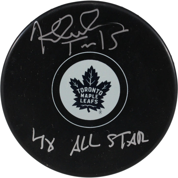 Tomas Kaberle Signed Toronto Maple Leafs Logo Puck 4x All Star – JSA Authenticated-Powers Sports Memorabilia