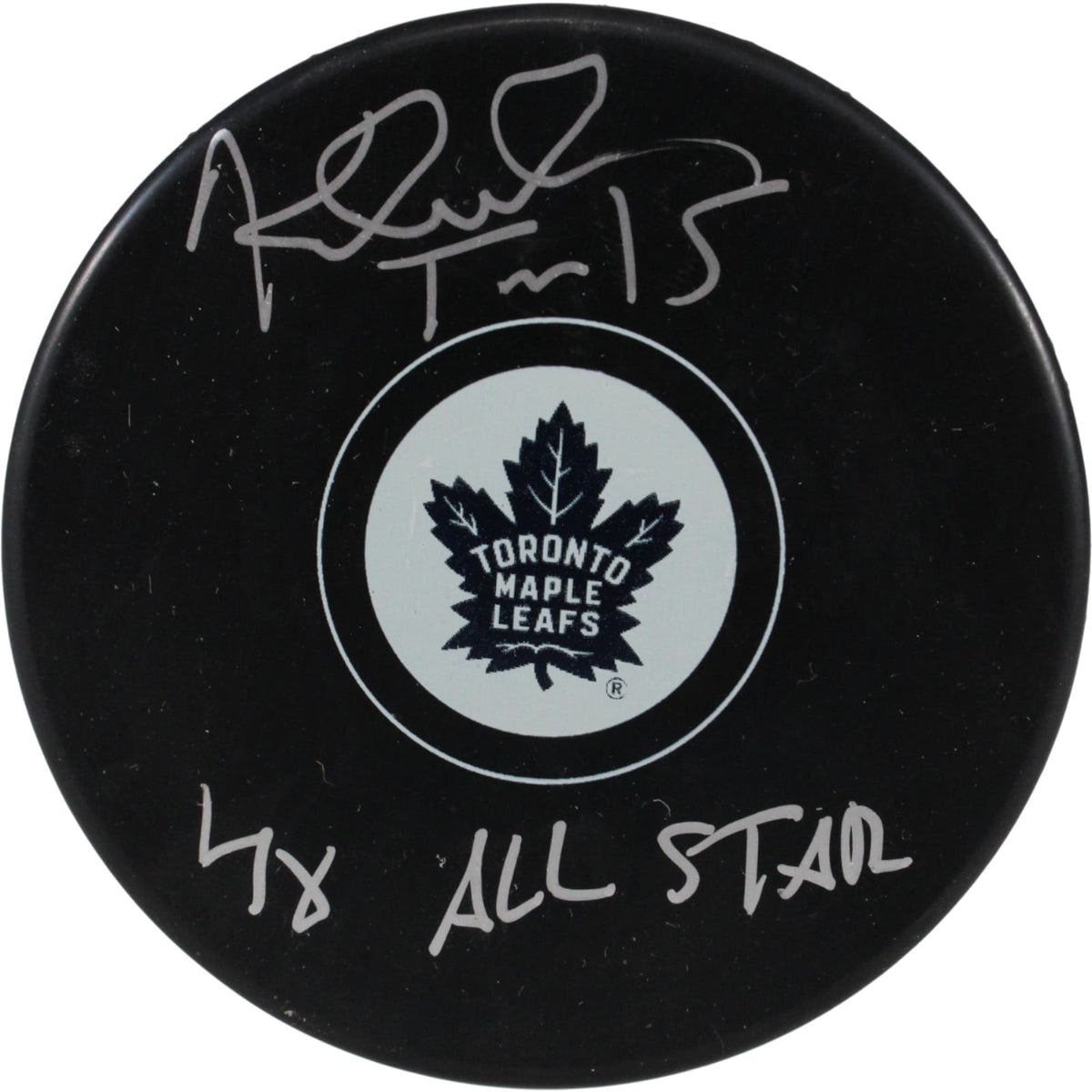 Tomas Kaberle Signed Toronto Maple Leafs Logo Puck 4x All Star – JSA Authenticated-Powers Sports Memorabilia