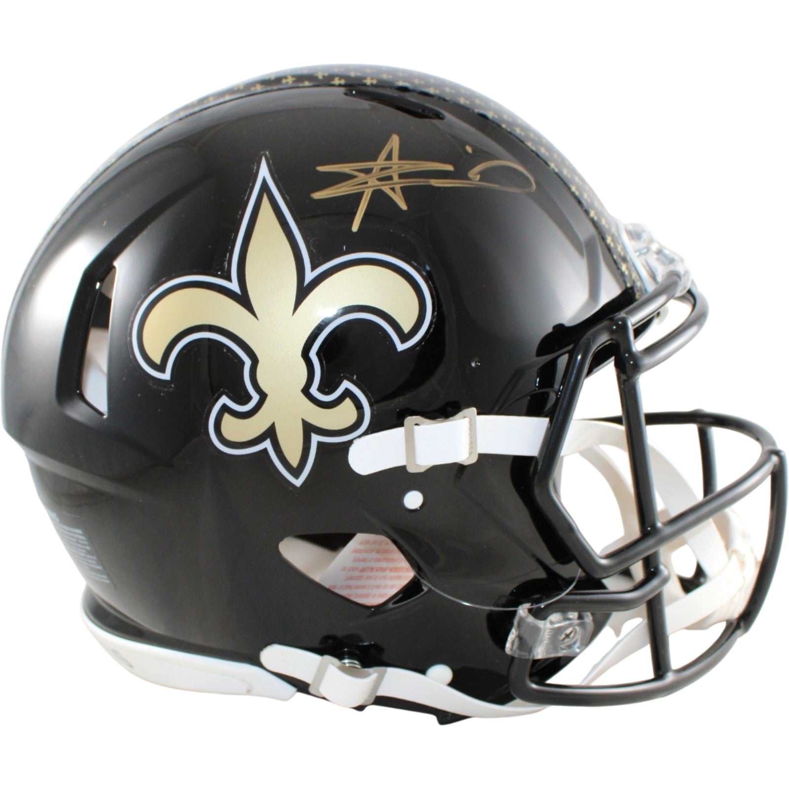 Alvin Kamara New Orleans Saints Pro Signed Helmet 22 Alt Beckett WIT 58659 Beckett-Powers Sports Memorabilia