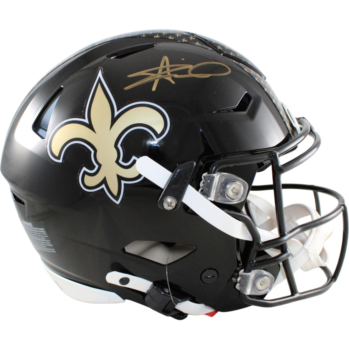 Alvin Kamara New Orleans Saints Speedflex Signed Helmet 22 Alt Beckett WIT 58669 Beckett-Powers Sports Memorabilia