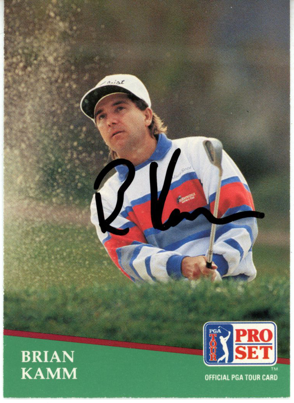 Brian Kamm Pga Signed Card - 1991 Pro Set #34 Beckett Beckett-Powers Sports Memorabilia