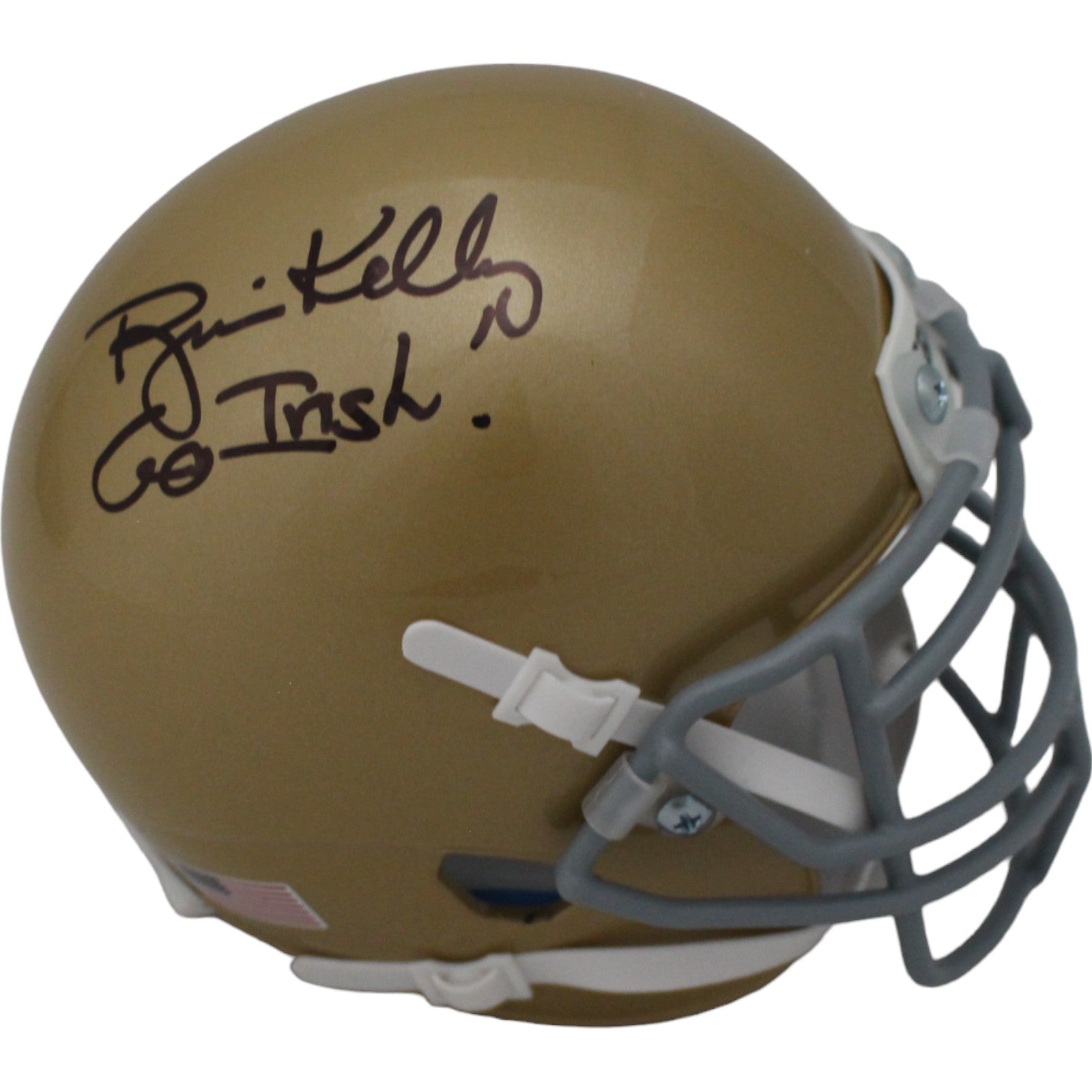 Brian Kelly Notre Dame Fighting Irish Signed Mini Helmet - Beckett Beckett-Powers Sports Memorabilia