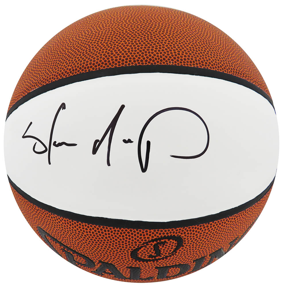 Shawn Kemp Autographed Spalding White Panel Full Size Basketball