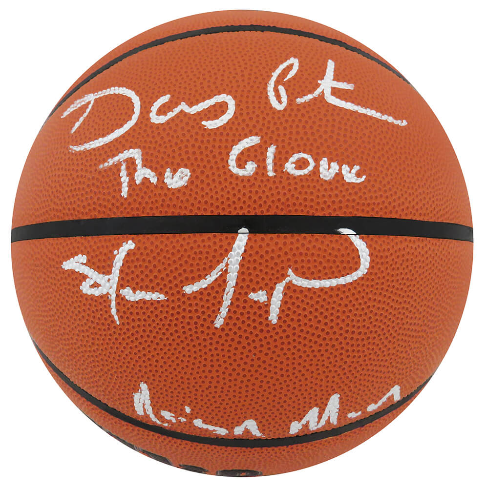 Gary Payton & Shawn Kemp Dual Autographed Wilson I/O NBA Basketball with The Glove, Reign Man-Powers Sports Memorabilia