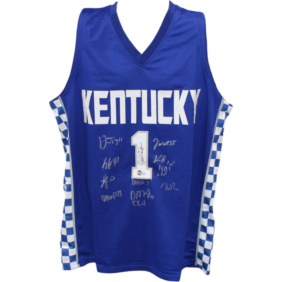 Kentucky Wildcats 21/22 Team Signed Jersey - College Style Calipari Beckett-Powers Sports Memorabilia