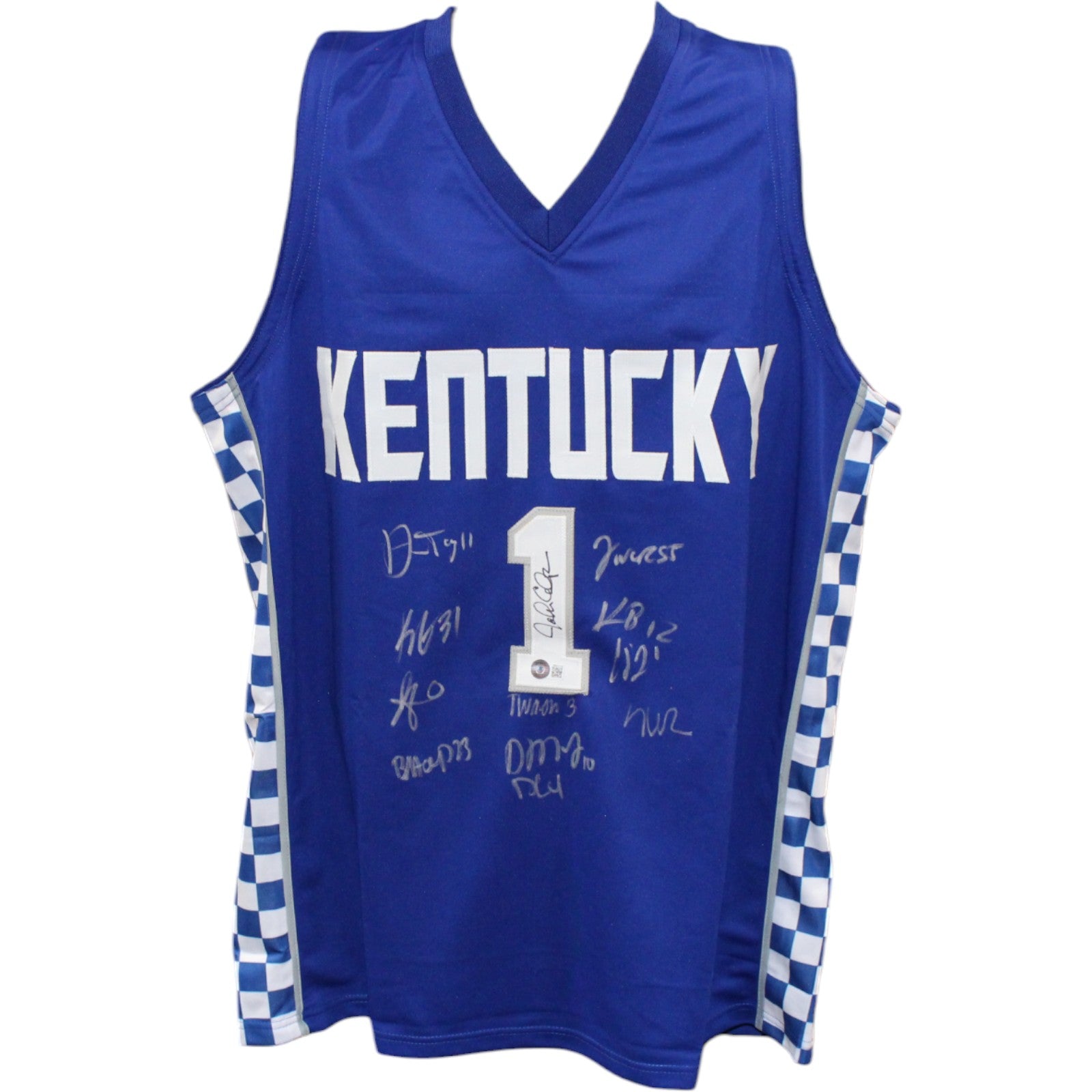 Kentucky Wildcats 21/22 Team Signed Jersey - College Style Calipari Beckett-Powers Sports Memorabilia
