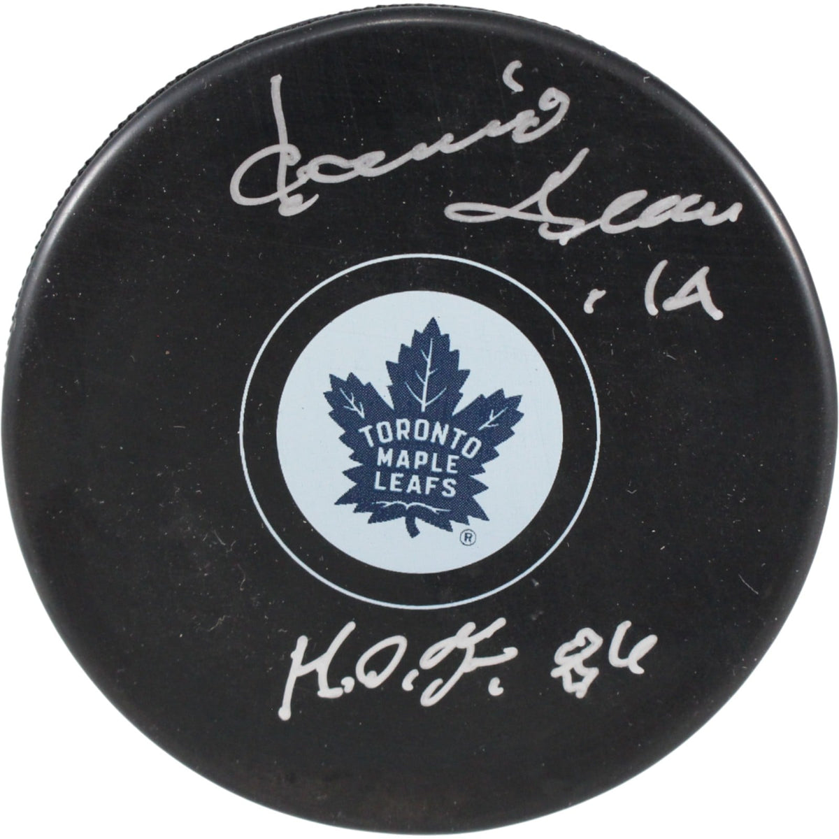 Dave Keon Signed Toronto Maple Leafs Logo Puck HOF – JSA Authenticated-Powers Sports Memorabilia