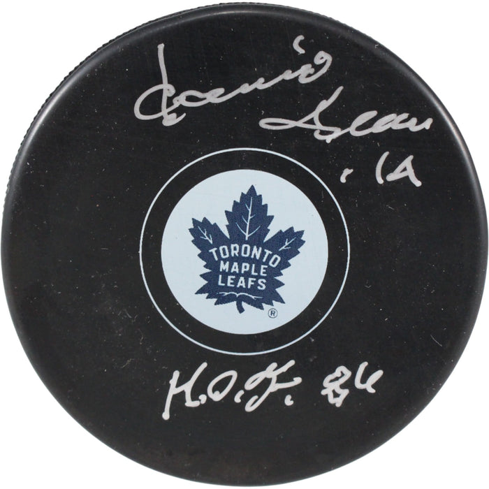 Dave Keon Signed Toronto Maple Leafs Logo Puck HOF – JSA Authenticated-Powers Sports Memorabilia