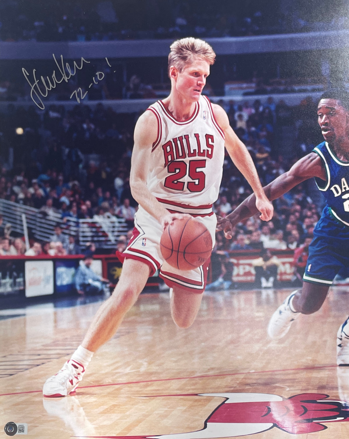 Steve Kerr Chicago Bulls Signed 16x20 Photo - matted Beckett Beckett-Powers Sports Memorabilia