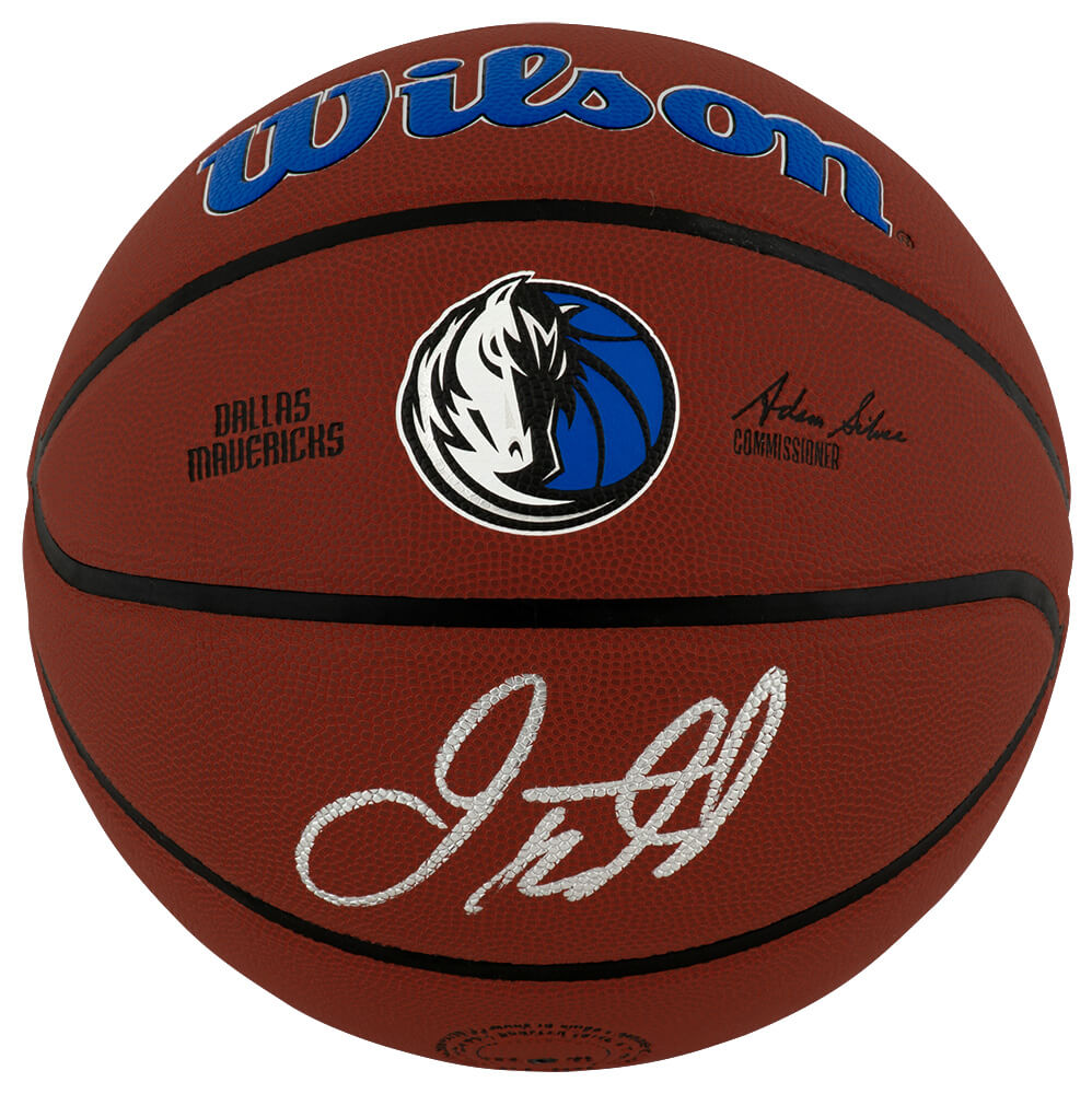 Jason Kidd Autographed Dallas Mavericks Logo Wilson NBA Basketball-Powers Sports Memorabilia