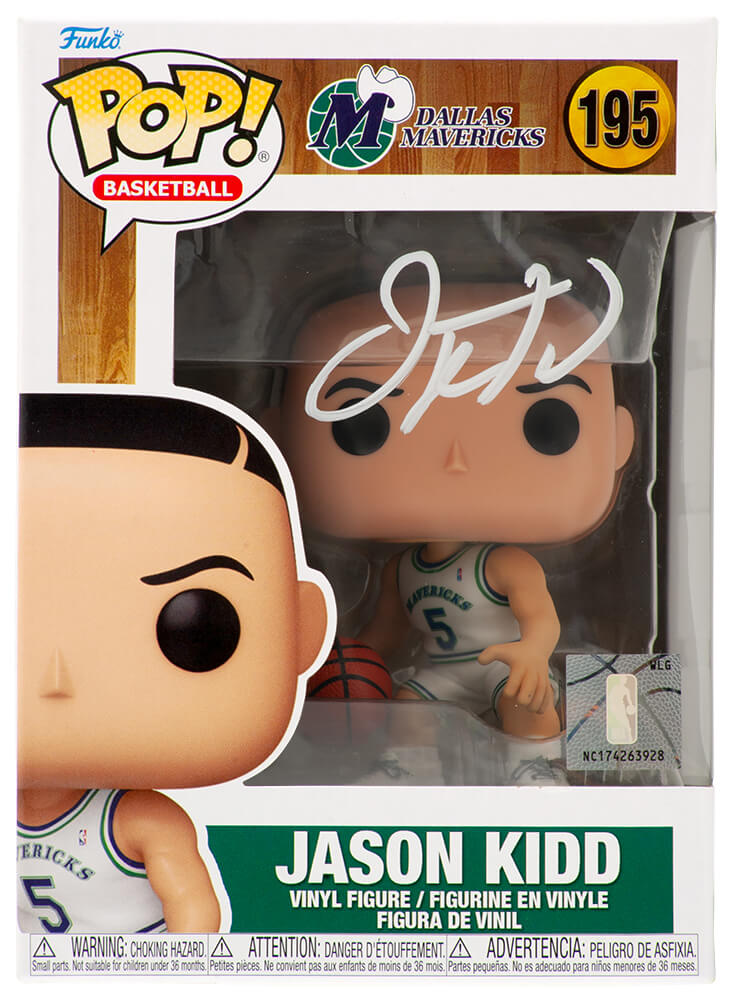 Jason Kidd Dallas Mavericks Autographed NBA Funko Pop #195-Powers Sports Memorabilia