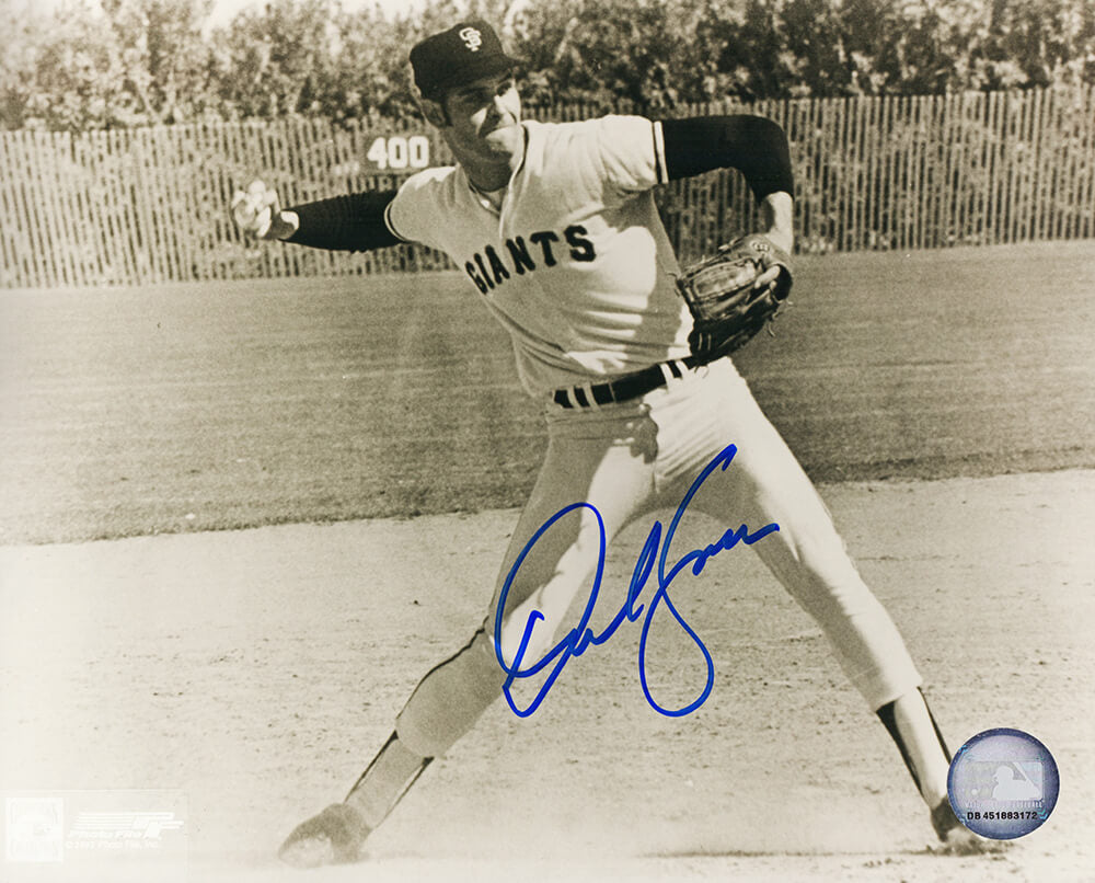 Dave Kingman San Francisco Giants Autographed B&W Fielding 8x10 Photo-Powers Sports Memorabilia