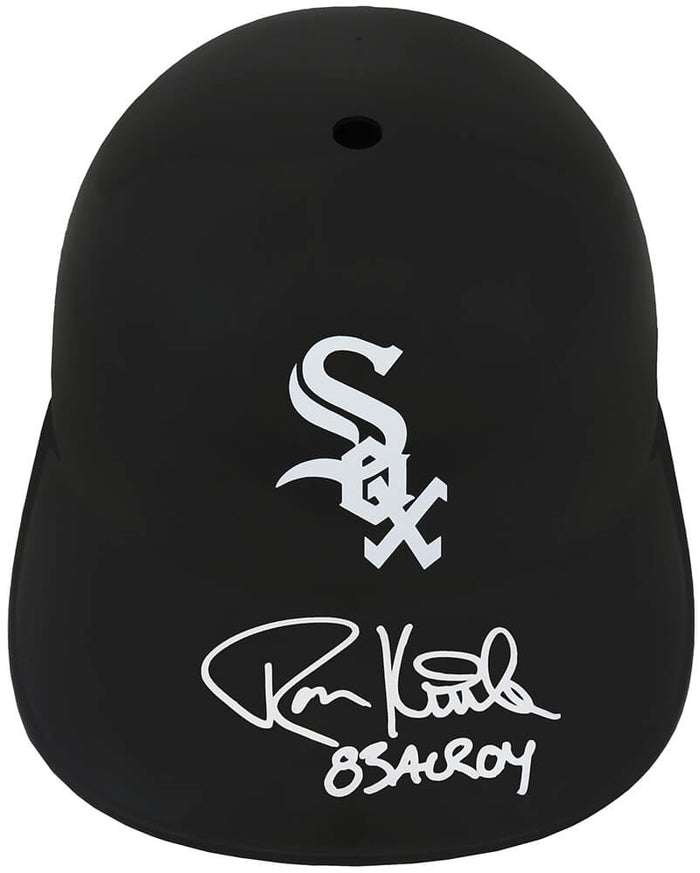 Ron Kittle Autographed Chicago White Sox Souvenir Replica Batting Helmet with 83 AL ROY-Powers Sports Memorabilia