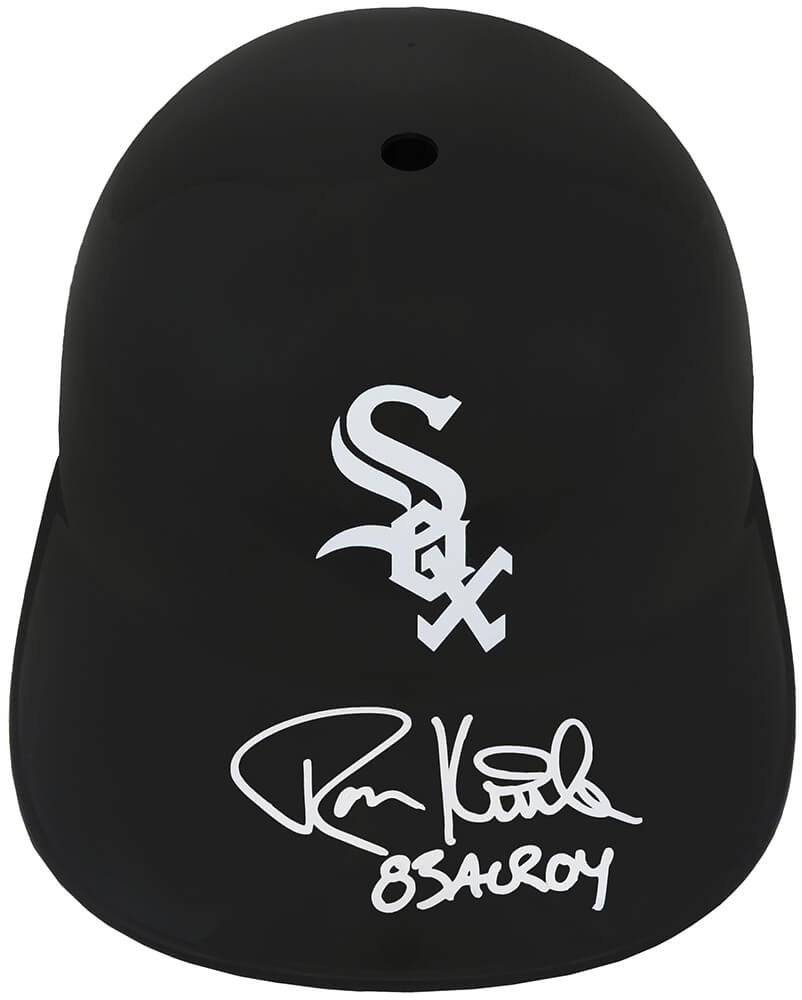 Ron Kittle Autographed Chicago White Sox Souvenir Replica Batting Helmet with 83 AL ROY-Powers Sports Memorabilia
