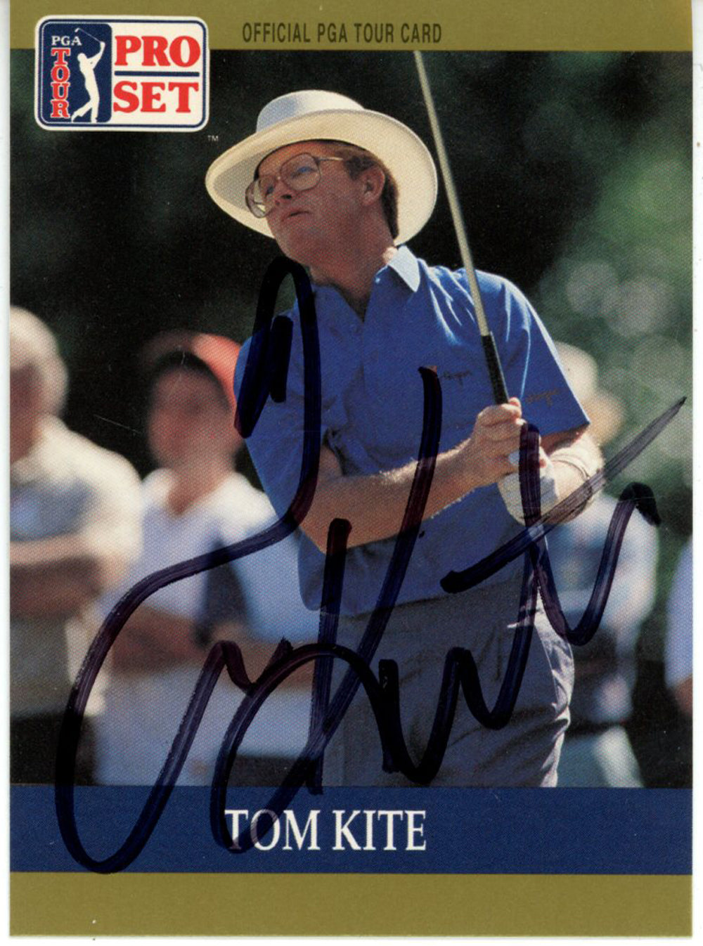 Tom Kite Pga Signed Card - 1990 Pro Set #6 Beckett Beckett-Powers Sports Memorabilia