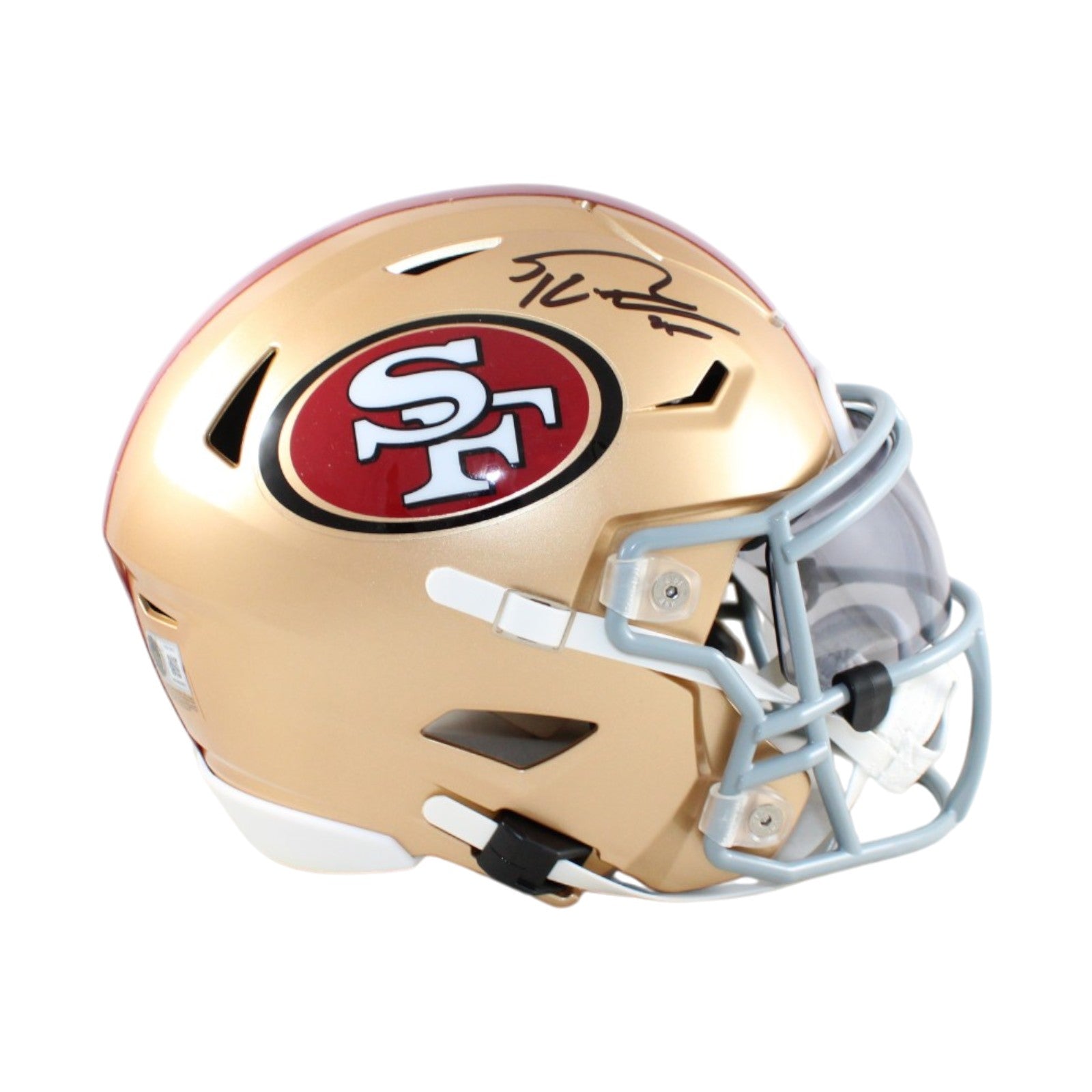 George Kittle San Francisco 49ers Signed Helmet Mid-Size Midi-Powers Sports Memorabilia