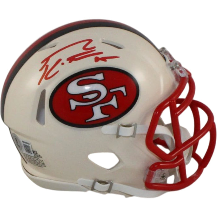 George Kittle Signed San Francisco 49ers Mini Helmet – Beckett Witness Authenticated-Powers Sports Memorabilia
