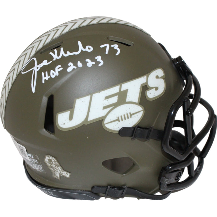 Joe Klecko Signed New York Jets Salute Mini Helmet – Beckett Authenticated-Powers Sports Memorabilia