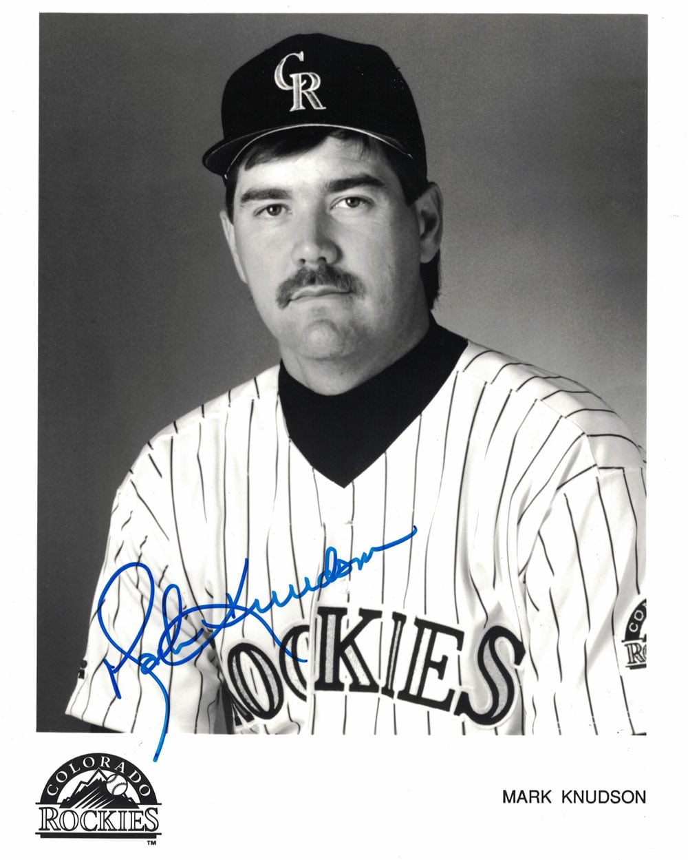 Mark Knudson Colorado Rockies Signed 8x10 Photo-Powers Sports Memorabilia