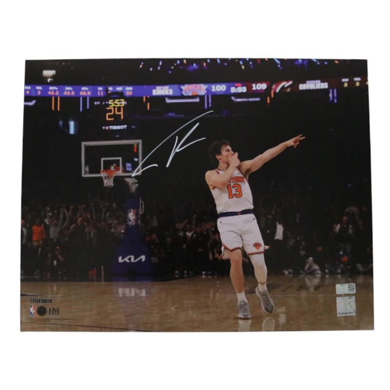 Tyler Kolek New York Knicks Signed 11x14 Photo-Powers Sports Memorabilia