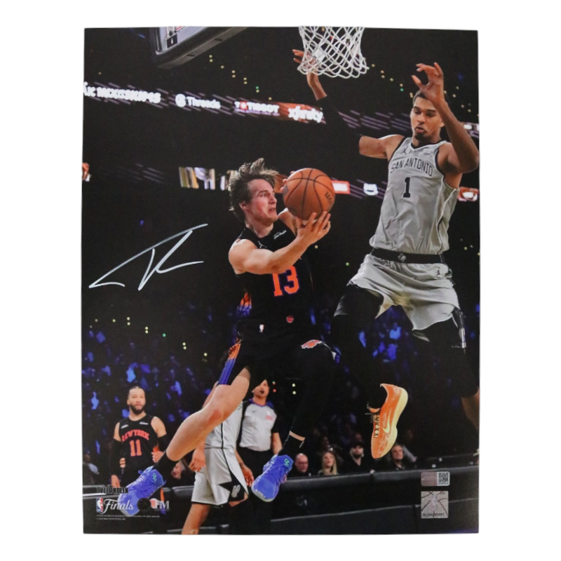 Tyler Kolek New York Knicks Signed 11x14 Photo with Wembanyama-Powers Sports Memorabilia