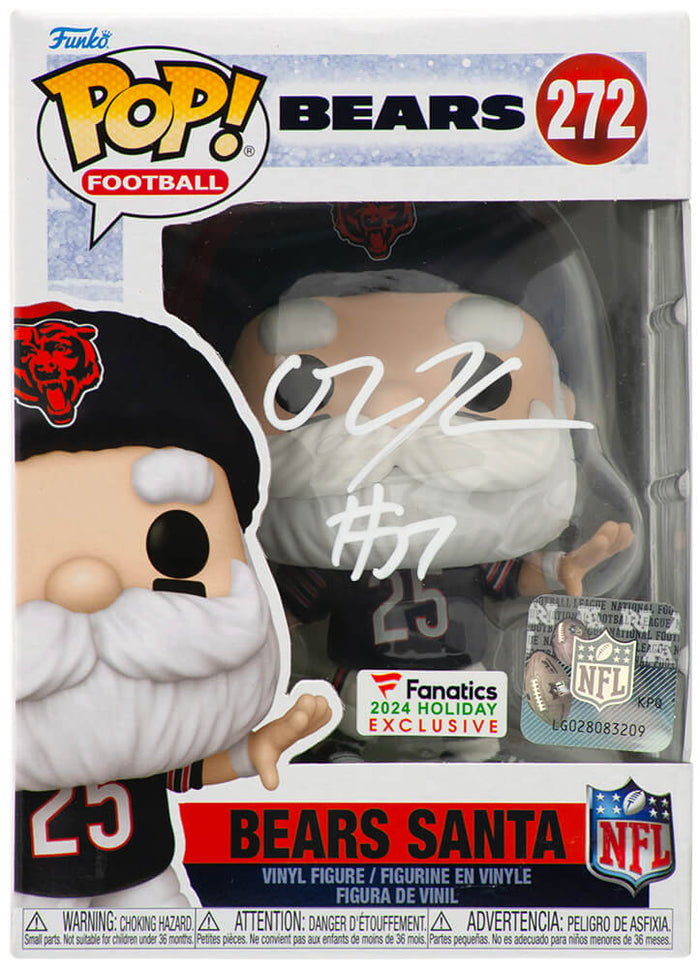 Olin Kreutz Autographed Chicago Bears SANTA Funko Pop Doll #272-Powers Sports Memorabilia