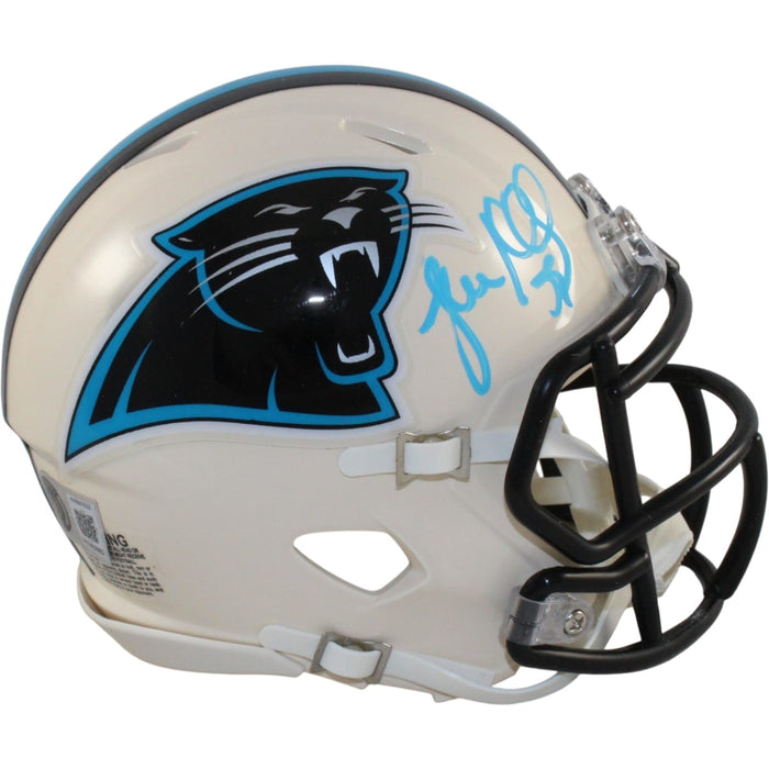 Luke Kuechly Signed Carolina Panthers Retro Mini Helmet Beckett WIT-Powers Sports Memorabilia