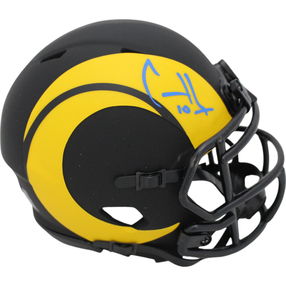 Cooper Kupp Los Angeles Rams Eclipse Signed Mini Helmet-Powers Sports Memorabilia