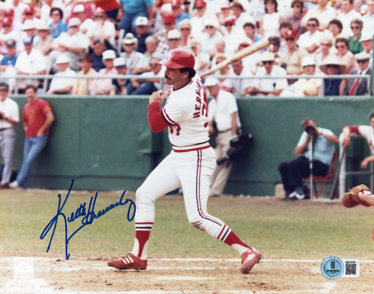 Keith Hernandez Signed St. Louis Cardinals 8X10 Photo Beckett-Powers Sports Memorabilia