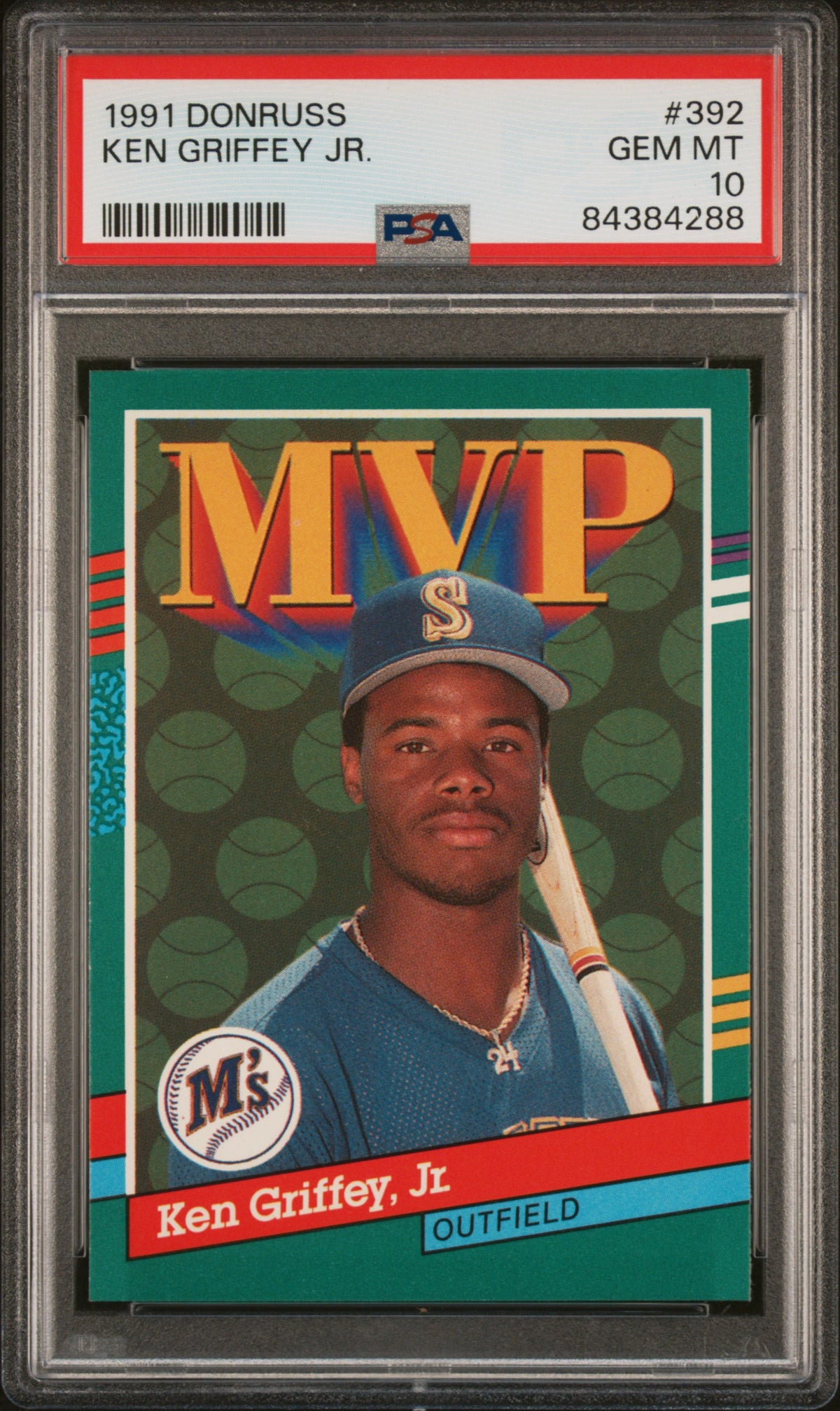 Ken Griffey Jr 1991 Donruss Baseball Card #392 Graded PSA 10-Powers Sports Memorabilia