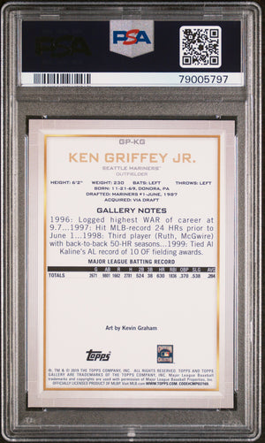 Ken Griffey Jr 2019 Topps Gallery National Baseball Card #GP-KG Graded PSA 10-Powers Sports Memorabilia