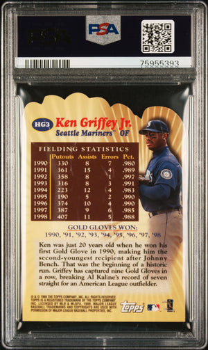 Ken Griffey Jr 2000 Topps Hands of Gold Baseball Card #HG3 Graded PSA 10-Powers Sports Memorabilia