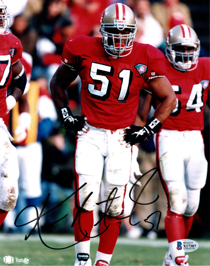 Ken Norton Jr. Signed San Francisco 49ers 8x10 Photo - Beckett-Powers Sports Memorabilia