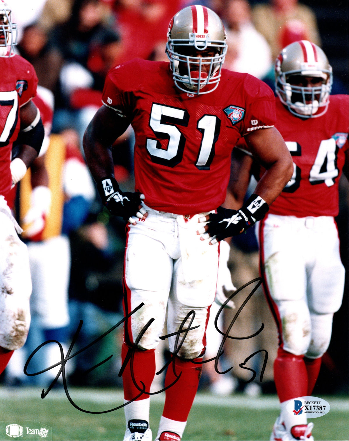 Ken Norton Jr. Signed San Francisco 49ers 8x10 Photo - Beckett-Powers Sports Memorabilia